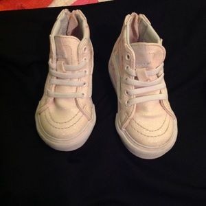 Pink toddler Vans high tops